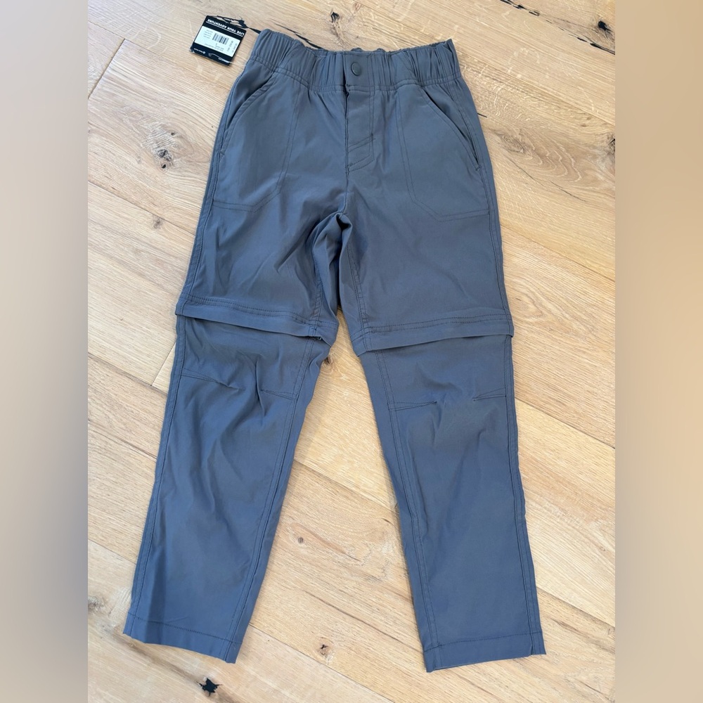 Eddie Bauer Kids Gray Zip-Off Convertible Pants